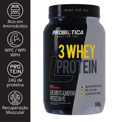 3 WHEY PROTEIN 825G - PROBIOTICA