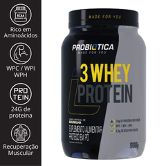 3 WHEY PROTEIN 825G - PROBIOTICA