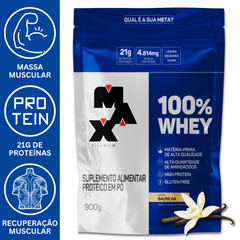 100% WHEY 900G REFIL - MAX TITANIUM