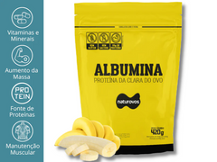 ALBUMINA 80% NATURAL 420G - NATUROVOS