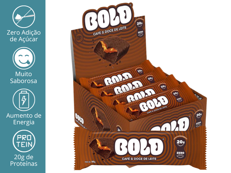 BOLD BAR 12UN DE 60G (20G DE PROTEÍNAS)