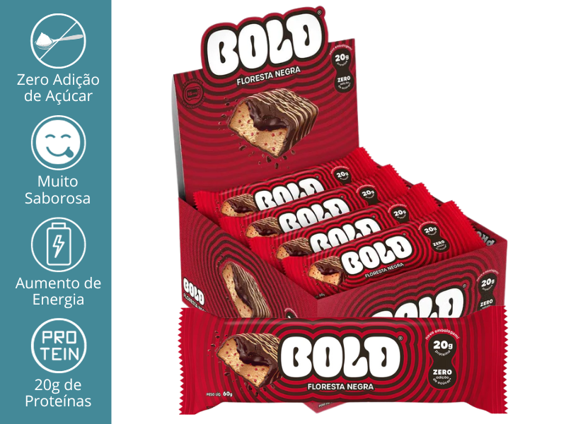 BOLD BAR 12UN DE 60G (20G DE PROTEÍNAS)