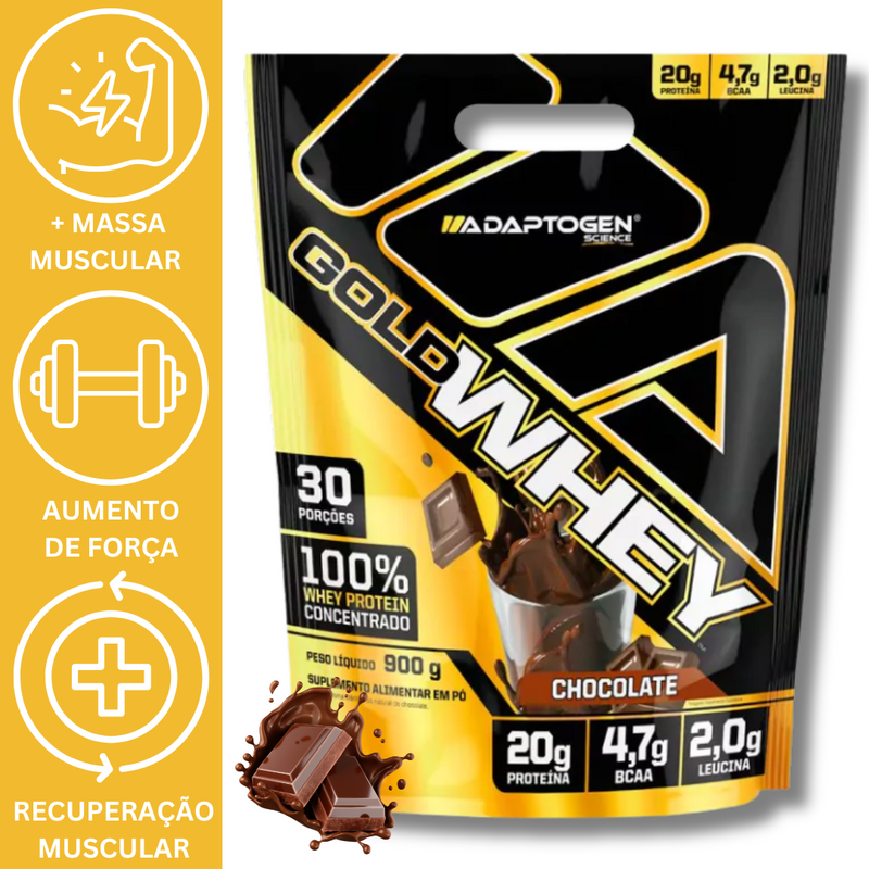 WHEY 100% GOLD 900G REFIL - ADAPTOGEN