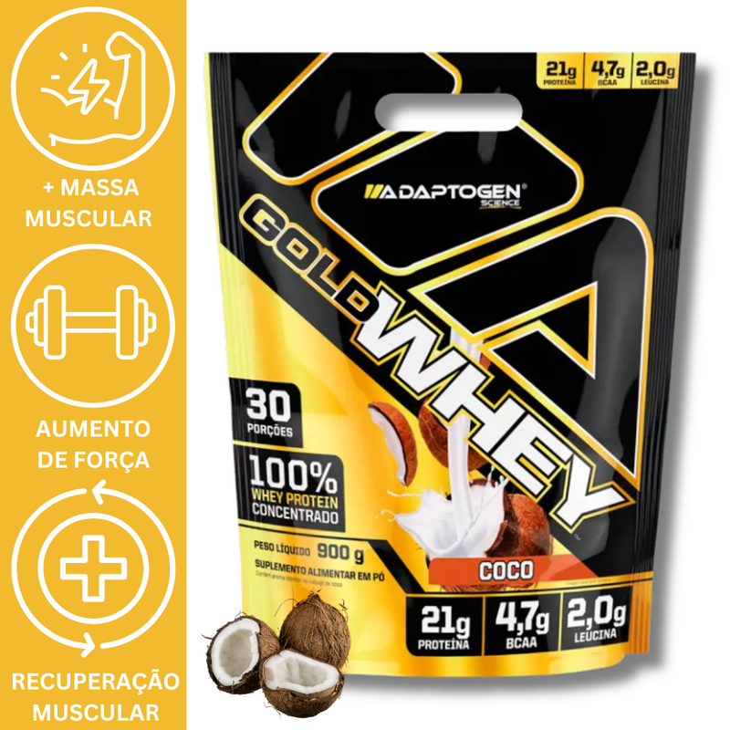 WHEY 100% GOLD 900G REFIL - ADAPTOGEN