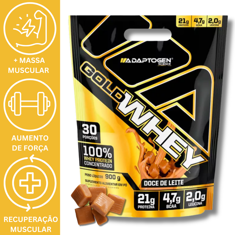 WHEY 100% GOLD 900G REFIL - ADAPTOGEN
