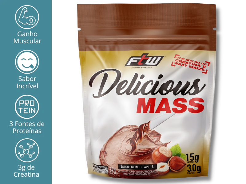 DELICIOUS MASS NUTRITION 3KG  - FTW