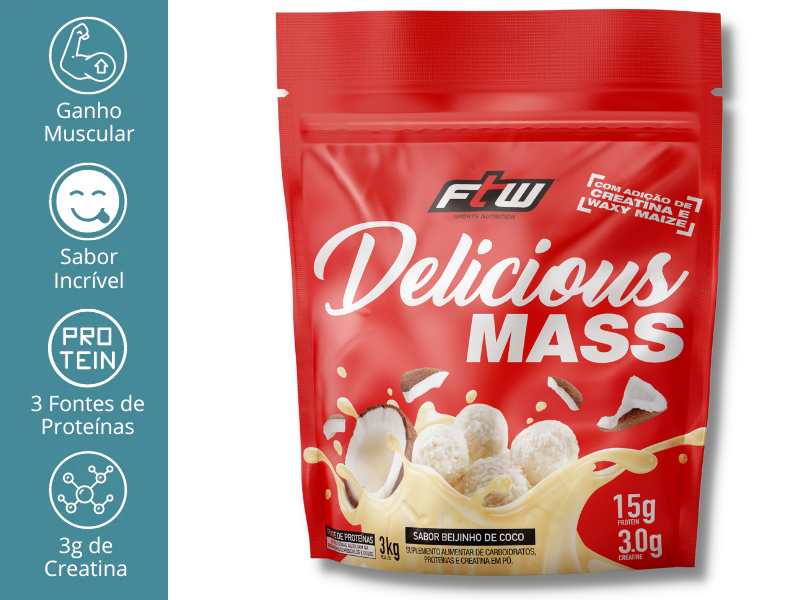 DELICIOUS MASS NUTRITION 3KG  - FTW