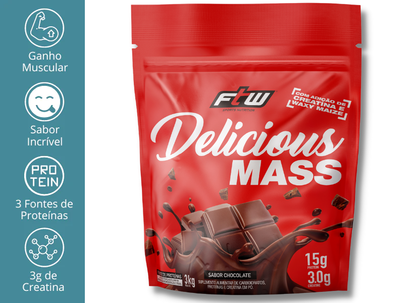 DELICIOUS MASS NUTRITION 3KG  - FTW