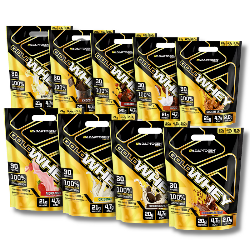 WHEY 100% GOLD 900G REFIL - ADAPTOGEN