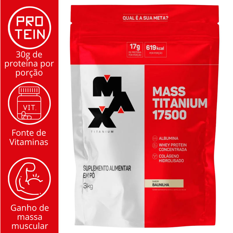 MASS TITANIUM 17500 (3KG E 1,4KG) - MAX TITANIUM