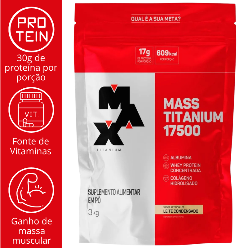 MASS TITANIUM 17500 (3KG E 1,4KG) - MAX TITANIUM