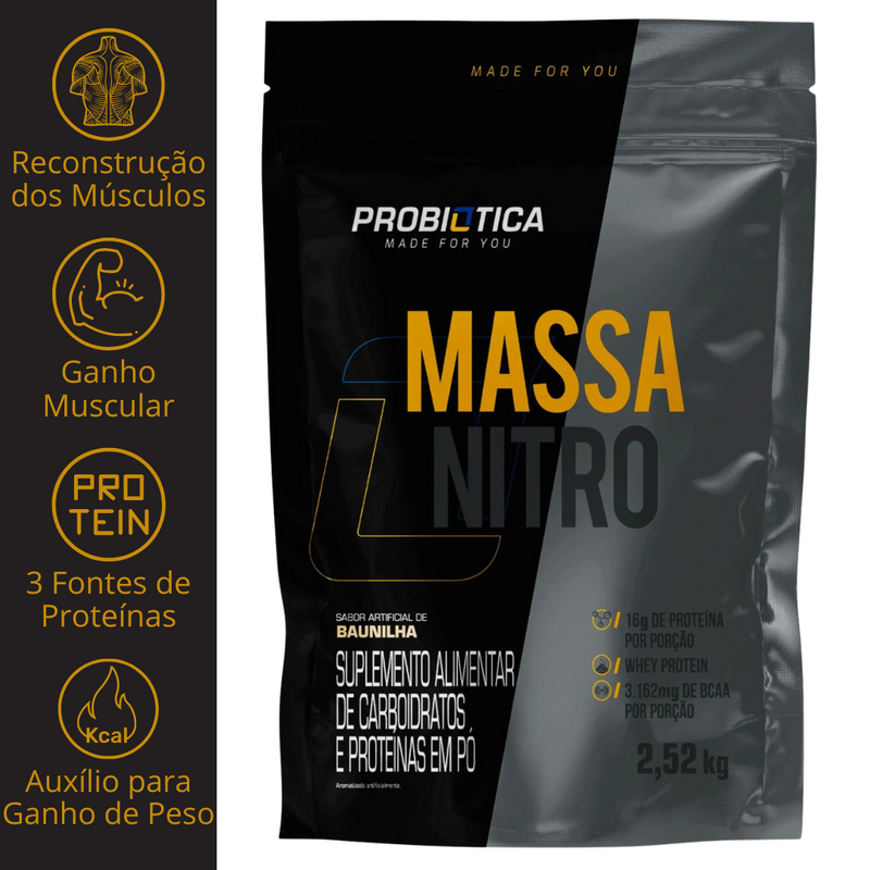 MASSA NITRO 2,5KG - PROBIÓTICA