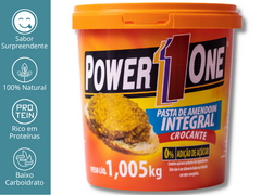 PASTA DE AMENDOIM INTEGRAL 1KG - POWER1ONE