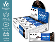 POWER PROTEIN BAR DARK 12UN 41G - MAX TITANIUM