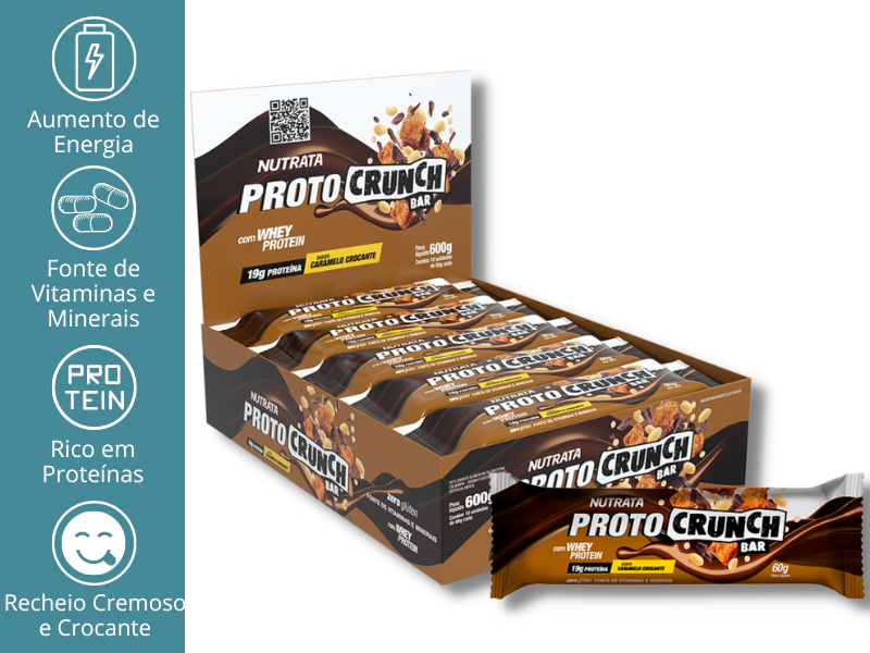 PROTOCRUNCH BAR 10UN DE 60G - NUTRATA