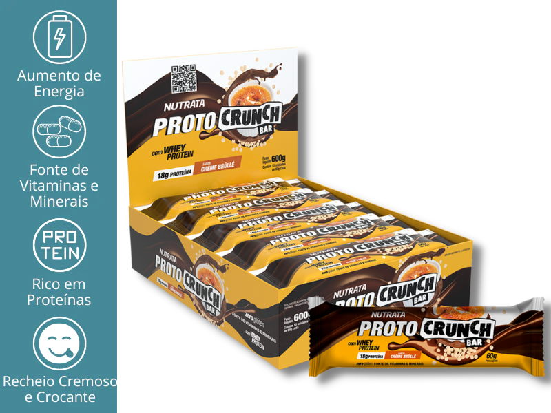 PROTOCRUNCH BAR 10UN DE 60G - NUTRATA