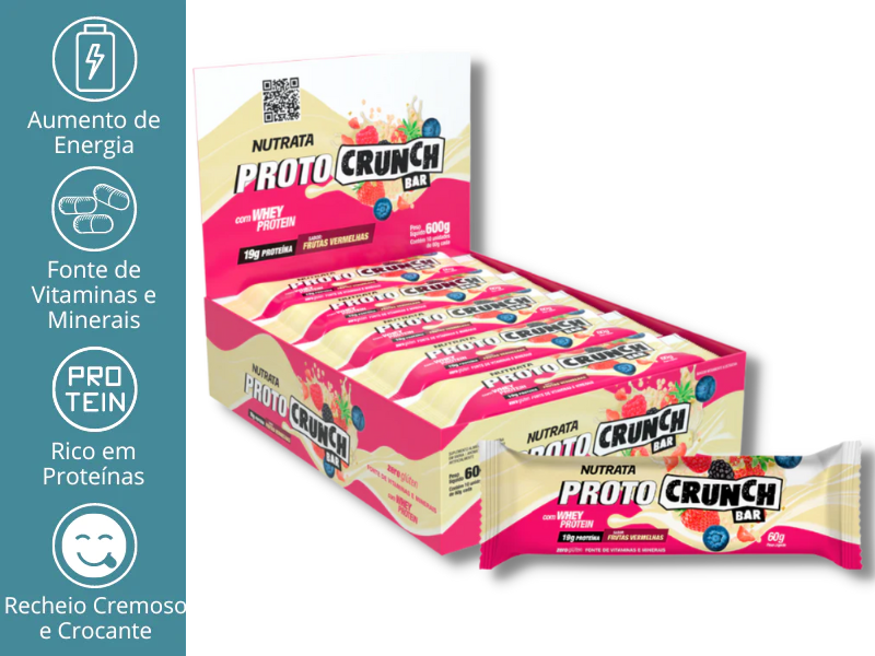 PROTOCRUNCH BAR 10UN DE 60G - NUTRATA