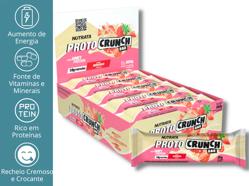 PROTOCRUNCH BAR 10UN DE 60G - NUTRATA