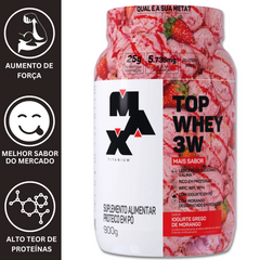 TOP WHEY 3W GOURMET 900G  - MAX TITANIUM