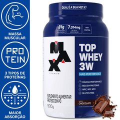 TOP WHEY 3W MAIS PERFORMANCE 900G -  MAX TITANIUM