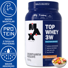 TOP WHEY 3W MAIS PERFORMANCE 900G -  MAX TITANIUM