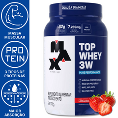 TOP WHEY 3W MAIS PERFORMANCE 900G -  MAX TITANIUM