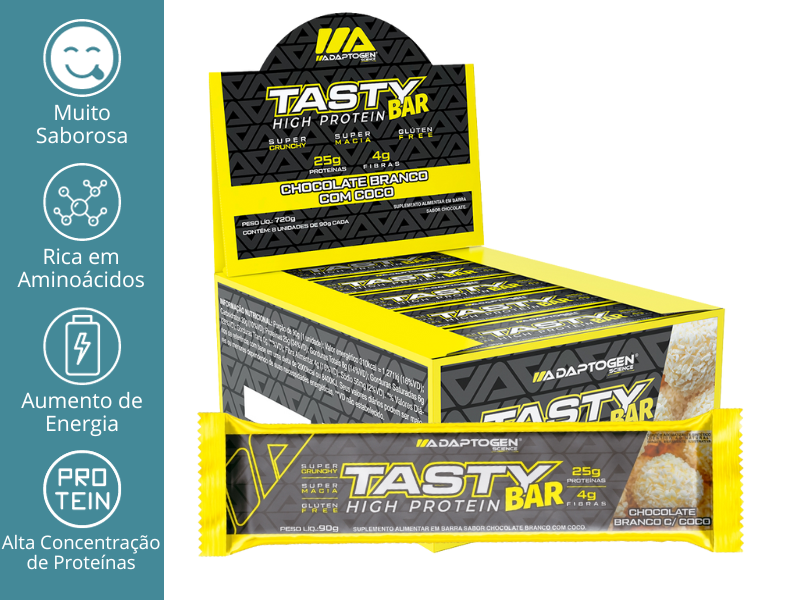 TASTY BAR 8UN 90G - ADAPTOGEN