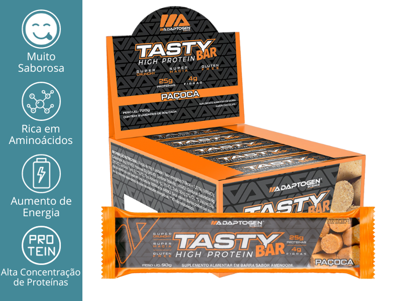 TASTY BAR 8UN 90G - ADAPTOGEN