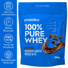 100% PURE WHEY 900G REFIL - PROBIÓTICA