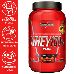 WHEY 100% PURE 900G - INTEGRALMEDICA