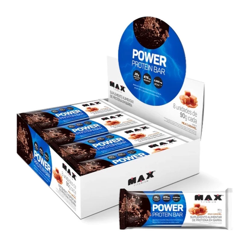 POWER PROTEIN BAR DARK 8UN 90G - MAX TITANIUM