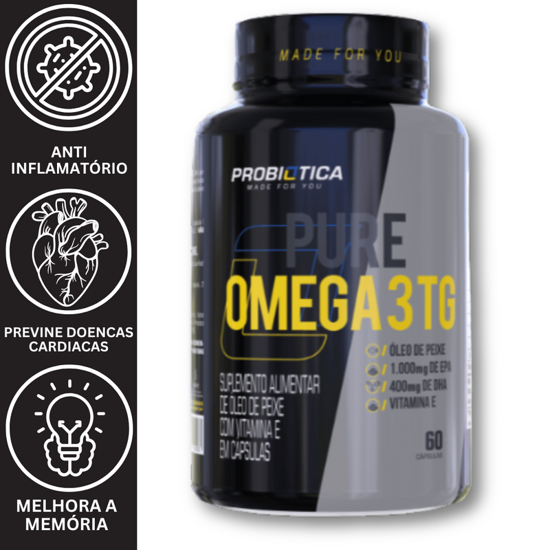 ÔMEGA 3 PURE 60CAPS 1048MG EPA / 424MG DHA - PROBIOTICA