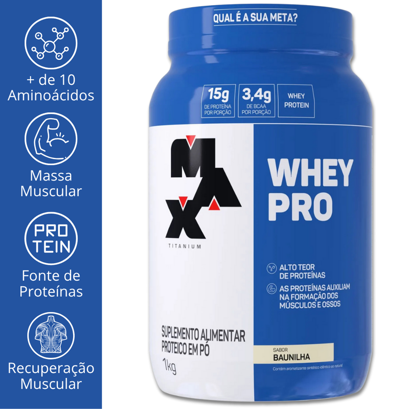 WHEY PRO 1KG - MAX TITANIUM