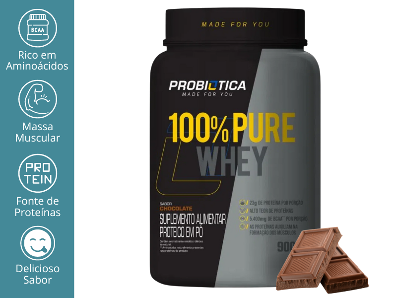 100% PURE WHEY 900G - PROBIOTICA