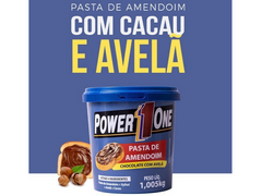 PASTA DE AMENDOIM CHOCOLATE COM AVELÃ 1KG - POWER1ONE