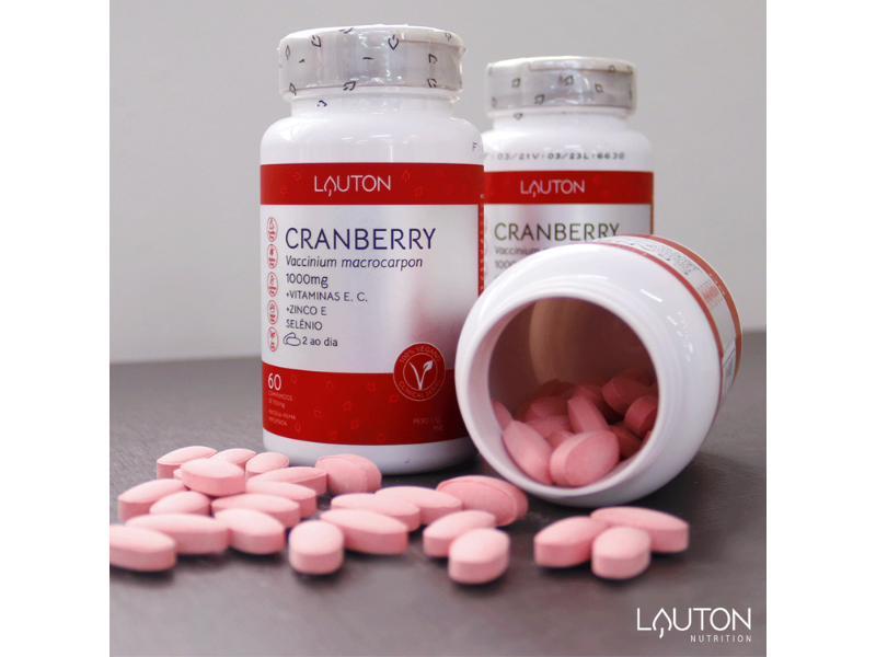 CRANBERRY  1000MG 60CAPS - LAUTON - www.outletsuplementos.com.br