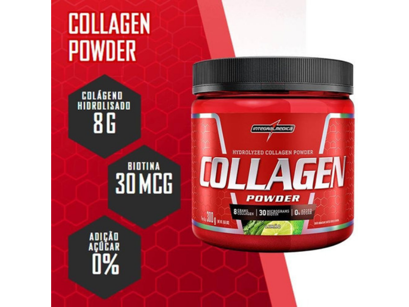 COLÁGENO POWDER 300G - INTEGRALMEDICA - www.outletsuplementos.com.br