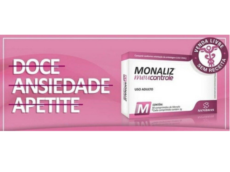 MONALIZ MEUCONTROLE SANIBRAS - 30COMP 650MG