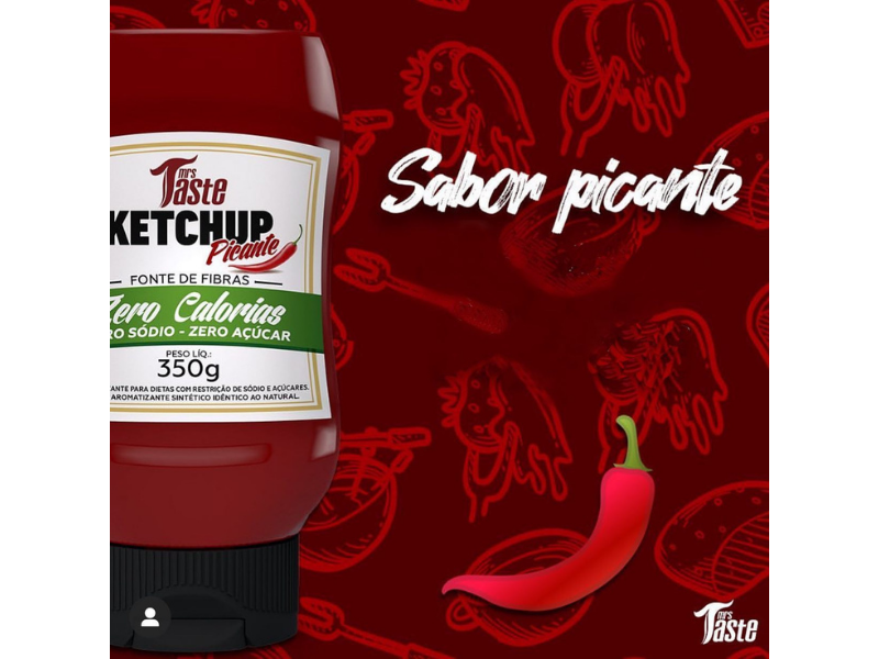 KETCHUP PICANTE 350G - MRS TASTE - www.outletsuplementos.com.br
