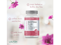 BIOTINA PLUS 45MCG 60 CAPS - LAUTON - www.outletsuplementos.com.br