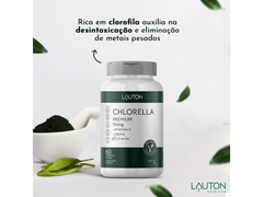 CHLORELLA PREMIUM 750MG 60CAPS - LAUTON - www.outletsuplementos.com.br