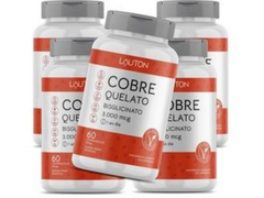 COBRE QUELATO BISGLICINATO 3.000MCG 60CAPS - LAUTON - www.outletsuplementos.com.br