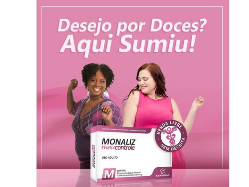 MONALIZ MEUCONTROLE SANIBRAS - 30COMP 650MG