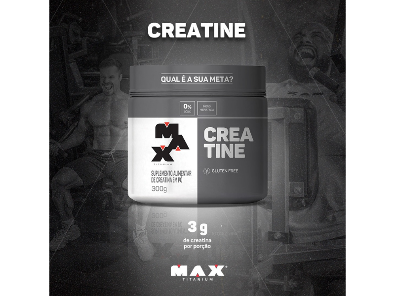 CREATINA 300G - MAX TITANIUM - www.outletsuplementos.com.br