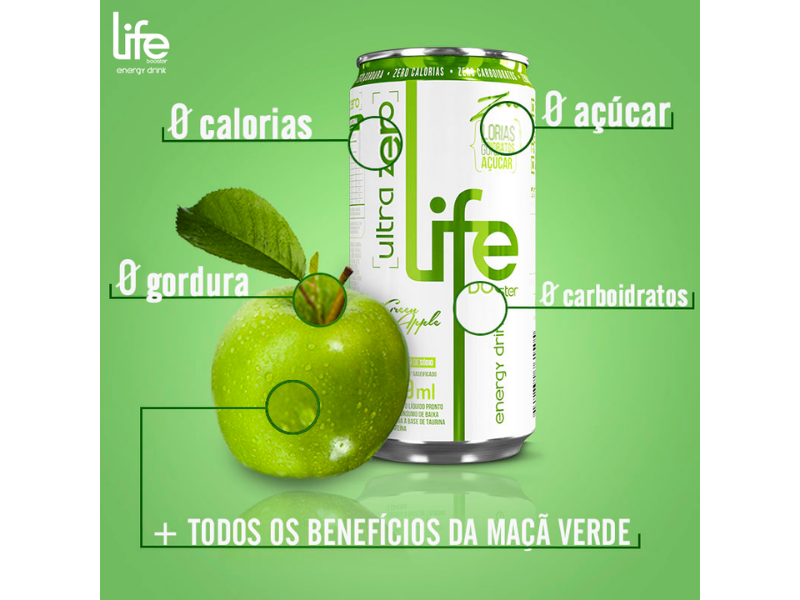 LIFE BOOSTER ENERGY DRINK ULTRA ZERO 6UN DE 269ML