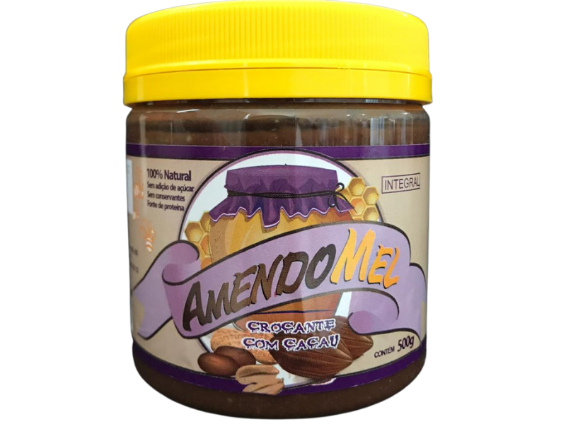 AMENDOMEL CROCANTE COM CACAU 500G - THIANI - www.outletsuplementos.com.br