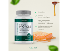 EXTRATO DE PROPOLIS VERDE LIOFILIZADO 60CAPS - LAUTON - www.outletsuplementos.com.br