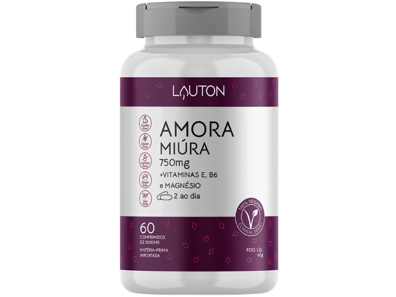 AMORA MIURA 750MG 60CAPS - LAUTON - www.outletsuplementos.com.br