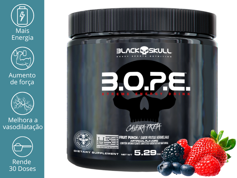 BOPE 150G PRÉ TREINO - BLACK SKULL