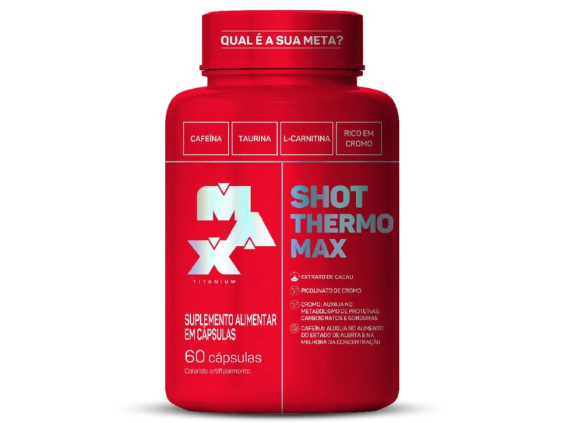 SHOT THERMO MAX 600MG 60CAPS - MAX TITANIUM